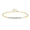 Moissanite Star Charm Bracelet 925 Sterling Silver Women Jewelry