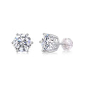 Moisanite stud Earrings 1ct 925 solid silver